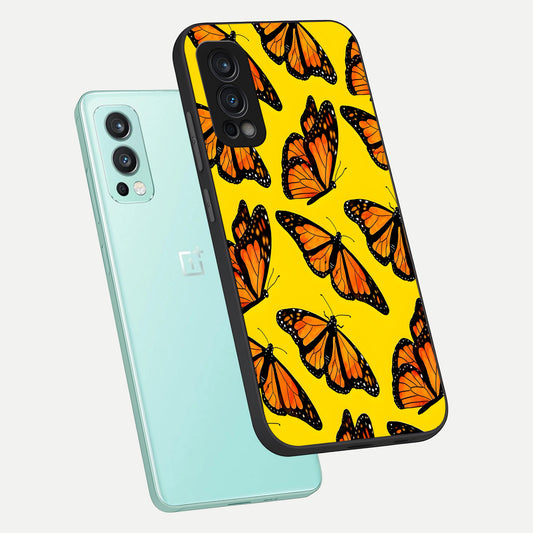  Golden Wing Flight phone case For OnePlus Nord 2 showing premium glass back cover with detailed artwork