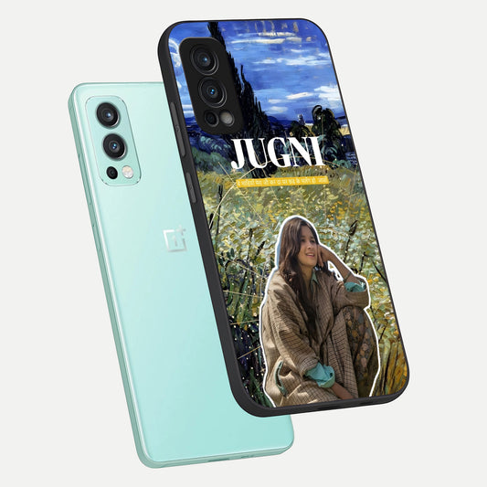  Jugni Soul Vibes phone case For OnePlus Nord 2 showing premium glass back cover with detailed artwork