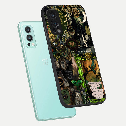  Mystic Woods Secret phone case For OnePlus Nord 2 showing premium glass back cover with detailed artwork