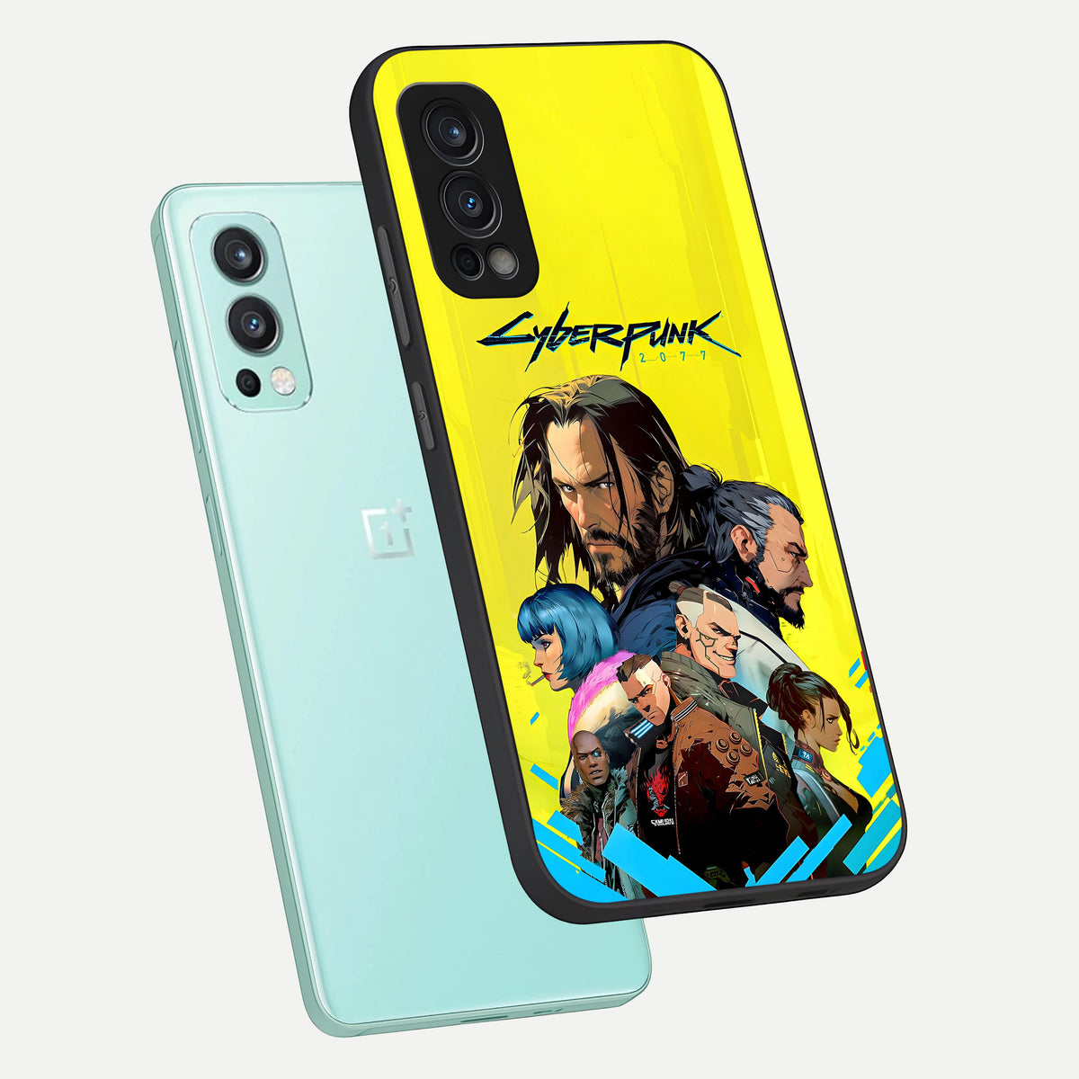  Neon Rebel Genesis phone case For OnePlus Nord 2 showing premium glass back cover with detailed artwork