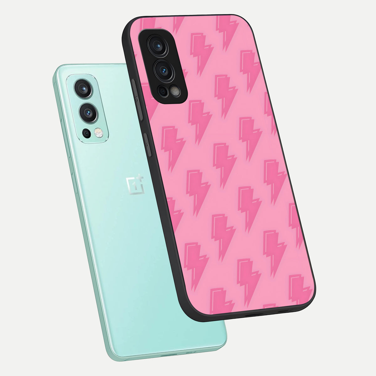 Pink Moo Magic phone case For OnePlus Nord 2 showing premium glass back cover with detailed artwork