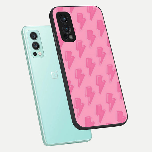  Pink Moo Magic phone case For OnePlus Nord 2 showing premium glass back cover with detailed artwork