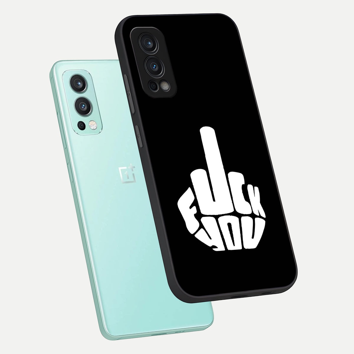  Rebel Mode On phone case For OnePlus Nord 2 showing premium glass back cover with detailed artwork