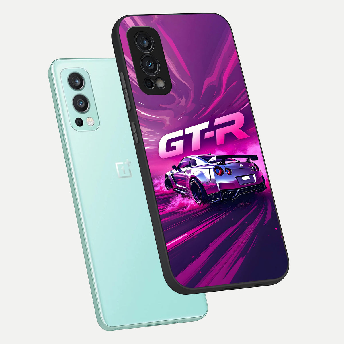  Speed Drift Legend phone case For OnePlus Nord 2 showing premium glass back cover with detailed artwork
