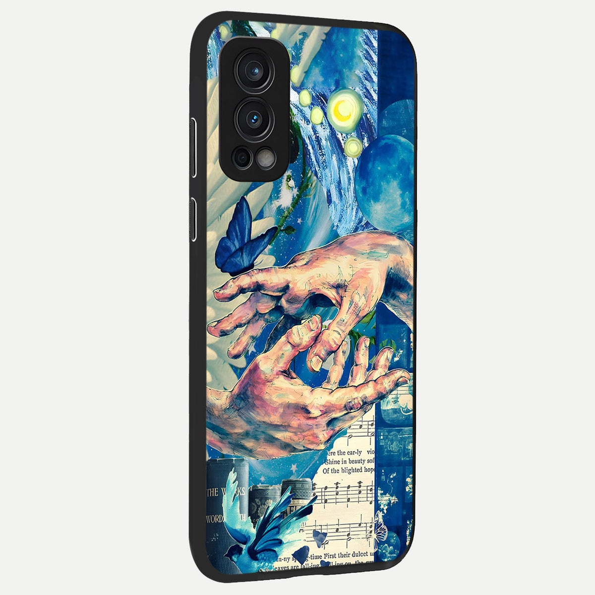  Aesthetic Divider back cover For OnePlus Nord 2 slim fit glass case with vibrant aesthetic design