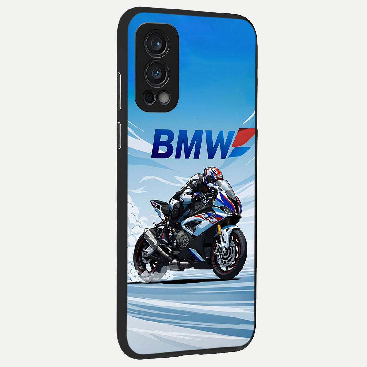  BMW Power Drift back cover For OnePlus Nord 2 slim fit glass case with vibrant aesthetic design