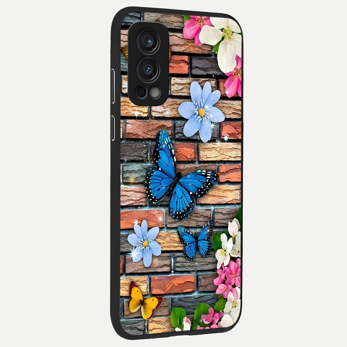  Brick Bloom Flight back cover For OnePlus Nord 2 slim fit glass case with vibrant aesthetic design