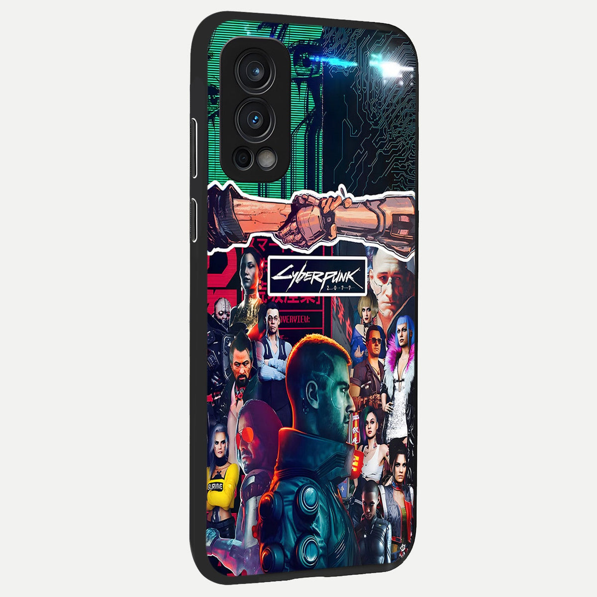  CYBERPUNK Legacy back cover For OnePlus Nord 2 slim fit glass case with vibrant aesthetic design