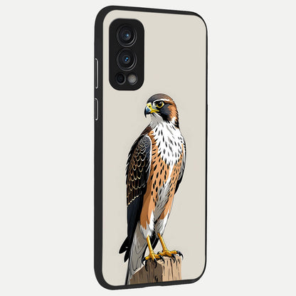  Clever Eagle back cover For OnePlus Nord 2 slim fit glass case with vibrant aesthetic design