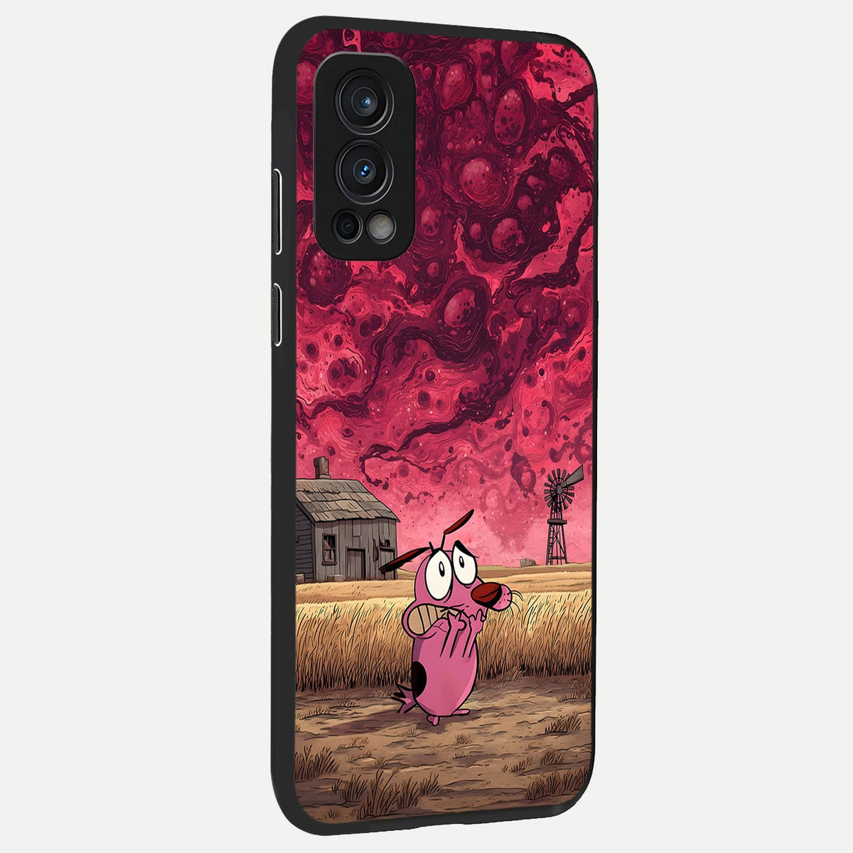  Courage Under Sky back cover For OnePlus Nord 2 slim fit glass case with vibrant aesthetic design