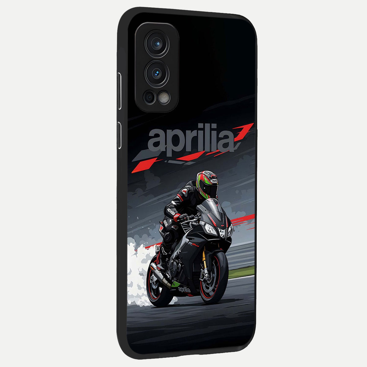  Dark Aprilla back cover For OnePlus Nord 2 slim fit glass case with vibrant aesthetic design