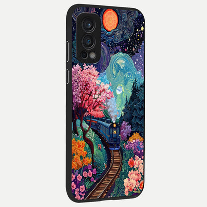  Digital Art back cover For OnePlus Nord 2 slim fit glass case with vibrant aesthetic design