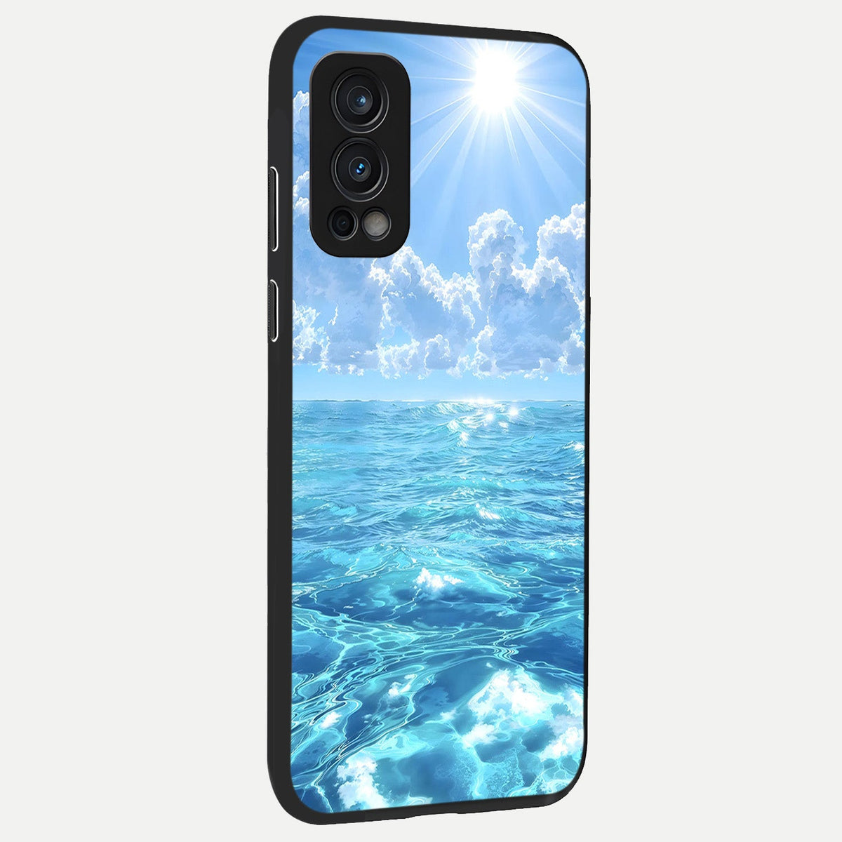 Endless Ocean Horizon back cover For OnePlus Nord 2 slim fit glass case with vibrant aesthetic design