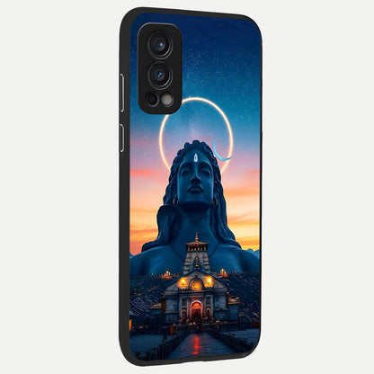  Eternal Shiva Aura back cover For OnePlus Nord 2 slim fit glass case with vibrant aesthetic design