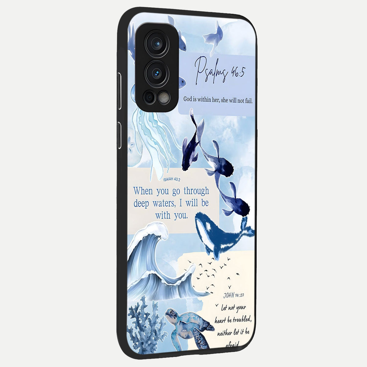  Faithful Ocean Promise back cover For OnePlus Nord 2 slim fit glass case with vibrant aesthetic design