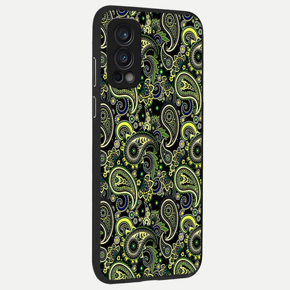  Green Lemon back cover For OnePlus Nord 2 slim fit glass case with vibrant aesthetic design