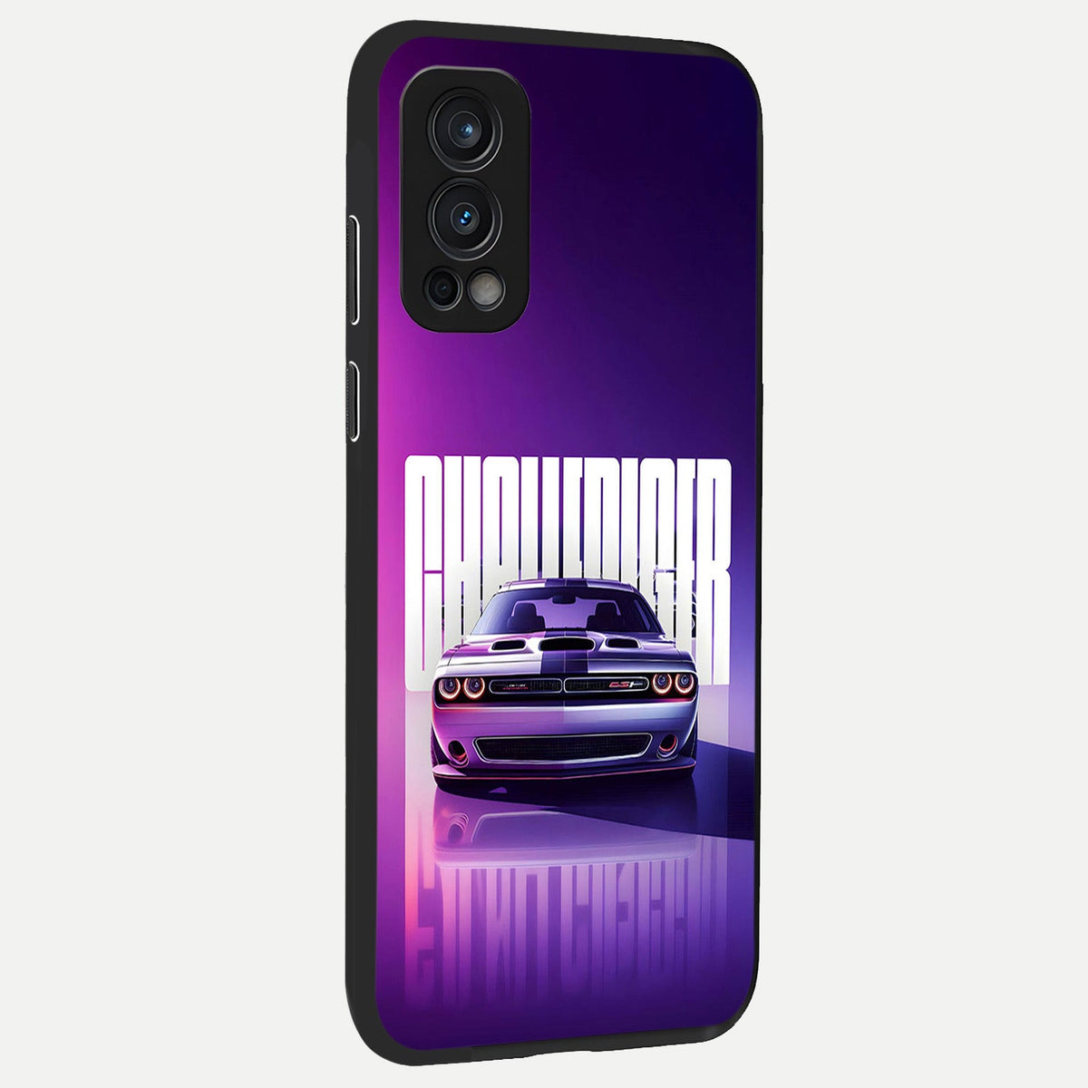  Midnight Muscle Ride back cover For OnePlus Nord 2 slim fit glass case with vibrant aesthetic design