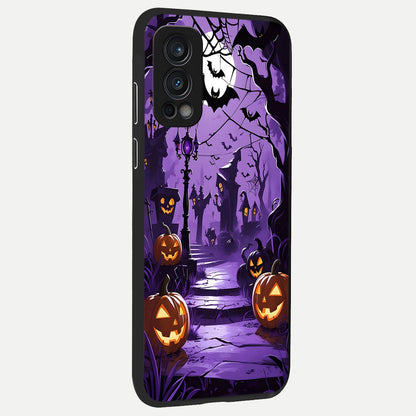  Pumpkin Patch Halloween back cover For OnePlus Nord 2 slim fit glass case with vibrant aesthetic design