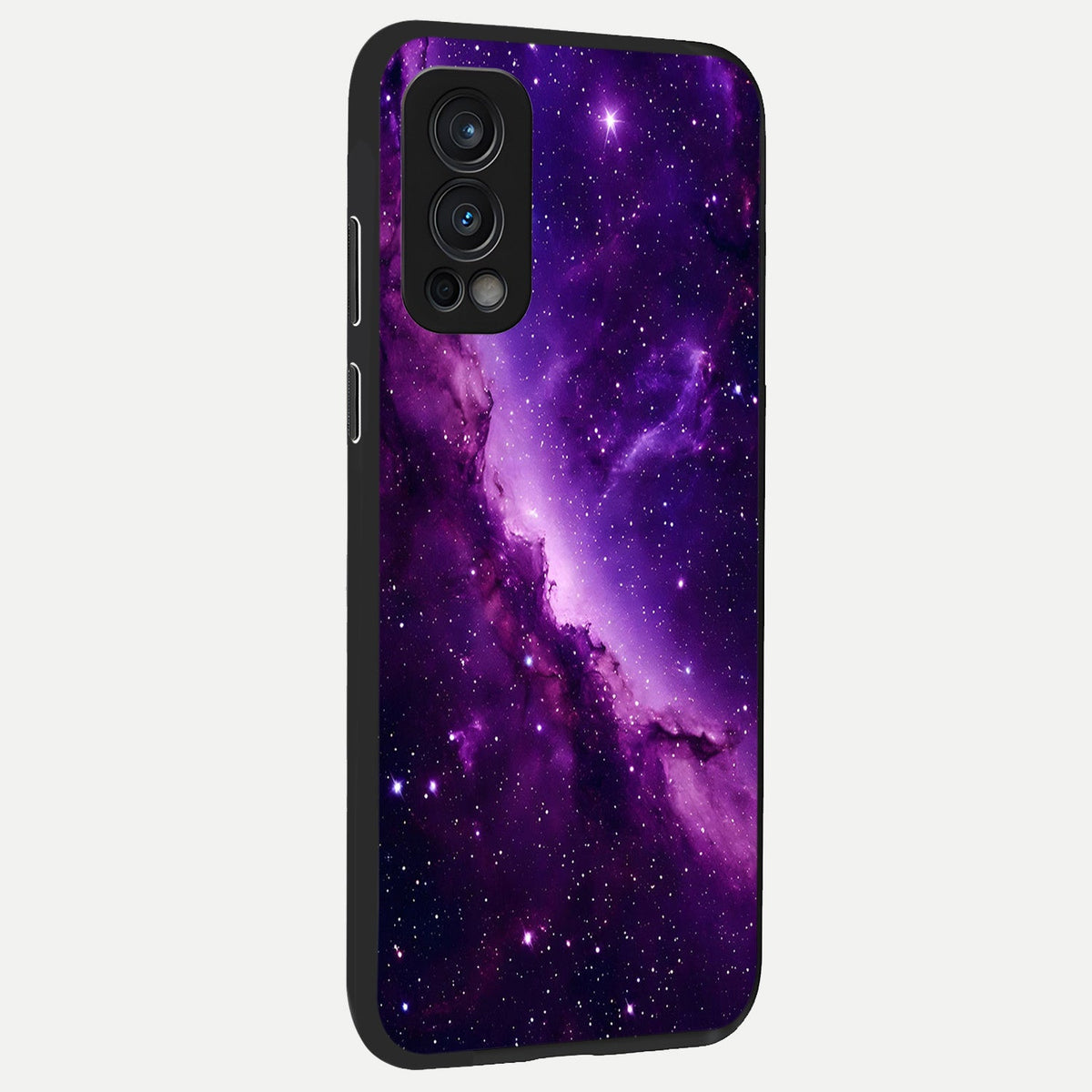  Purple Shade Sky back cover For OnePlus Nord 2 slim fit glass case with vibrant aesthetic design