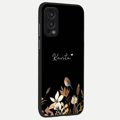  Quiet Garden Tune Custom Name back cover For OnePlus Nord 2 slim fit glass case with vibrant aesthetic design