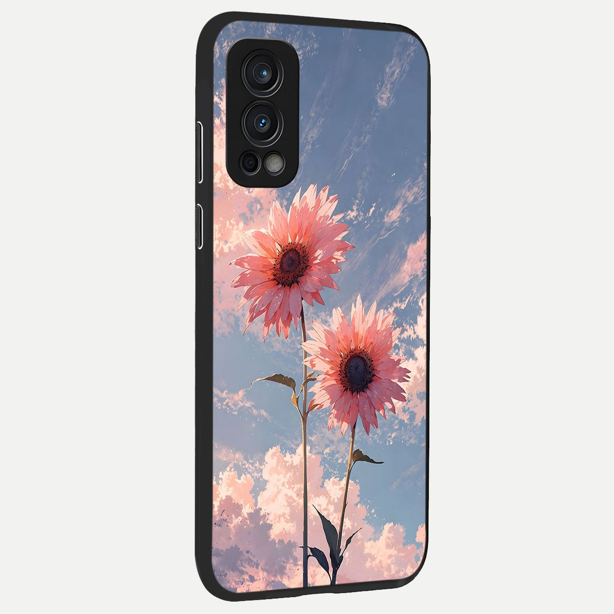  Sun Moon Balance back cover For OnePlus Nord 2 slim fit glass case with vibrant aesthetic design
