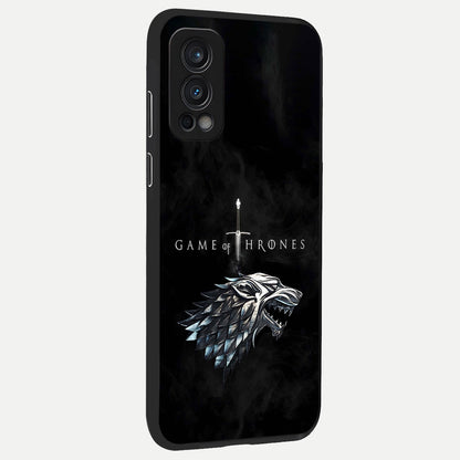  Throne Wolf Legacy back cover For OnePlus Nord 2 slim fit glass case with vibrant aesthetic design
