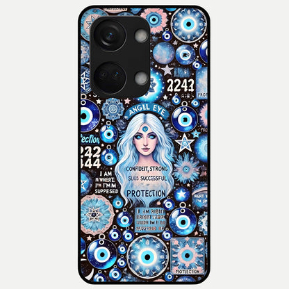  Angel Aura Shield Glass Case For Oneplus Nord 3 back cover – full design glossy printed glass finish