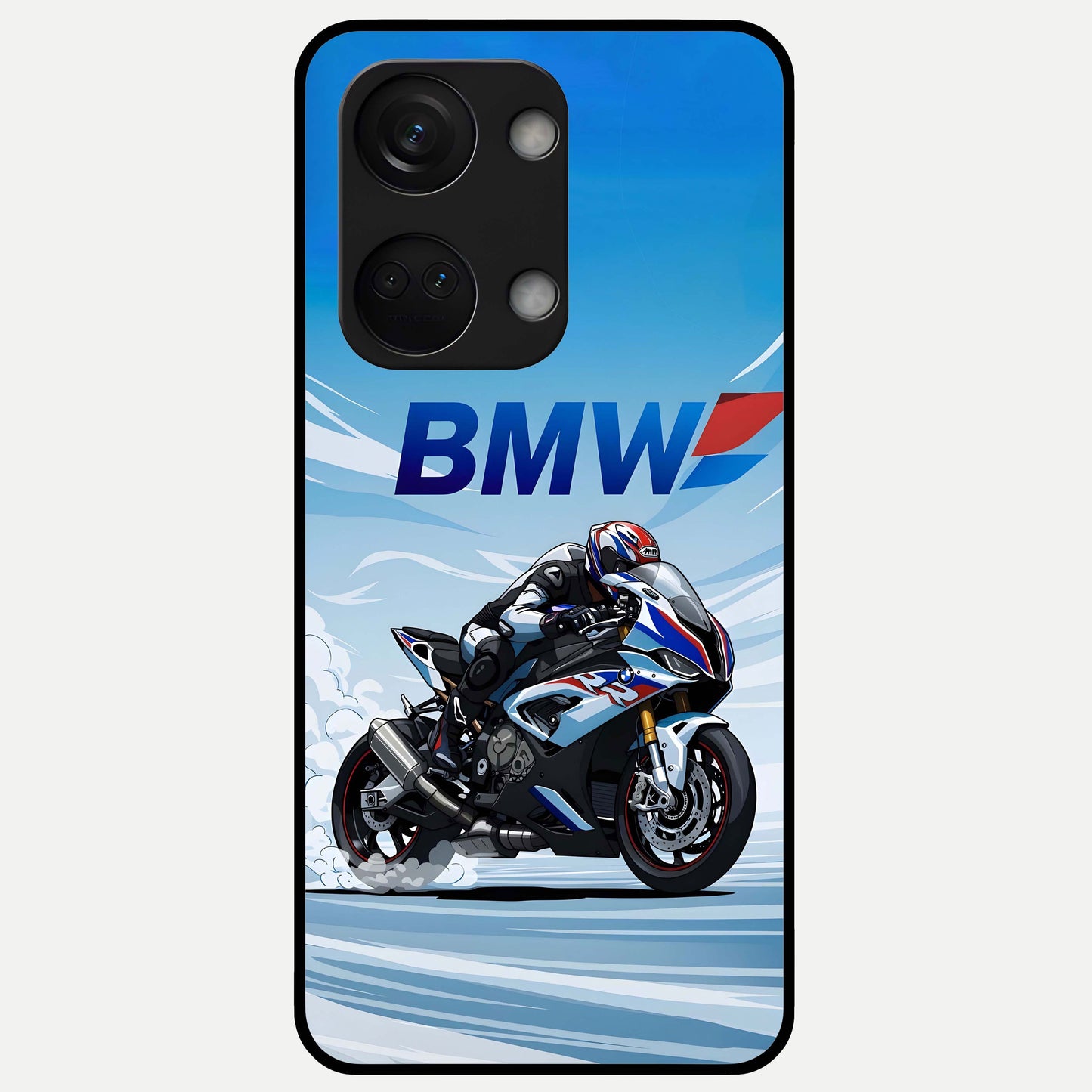  BMW Power Drift Glass Case For Oneplus Nord 3 back cover – full design glossy printed glass finish
