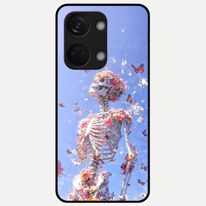  Bloom Beyond Bones Glass Case For Oneplus Nord 3 back cover – full design glossy printed glass finish