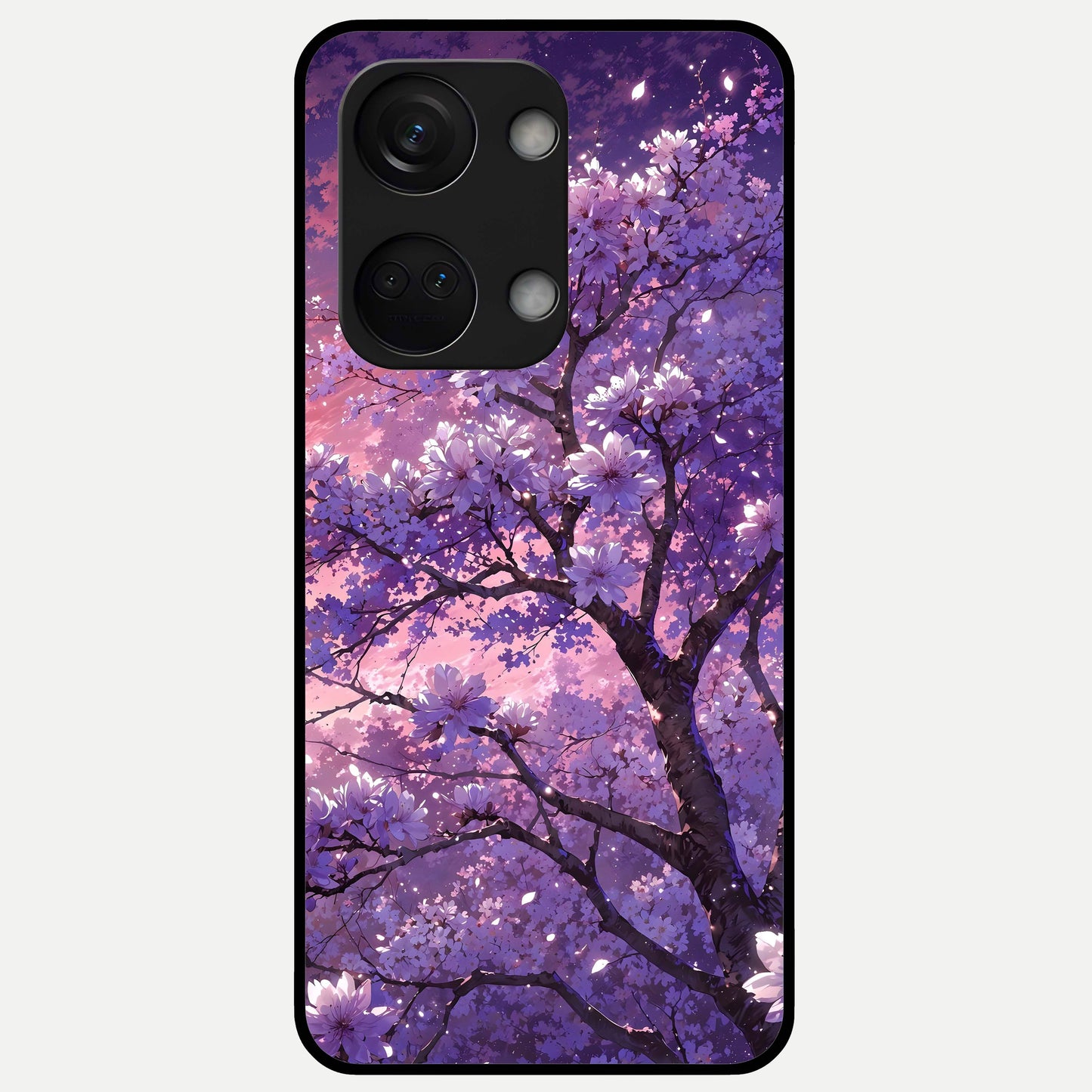  Blossom Tree Glass Case For Oneplus Nord 3 back cover – full design glossy printed glass finish