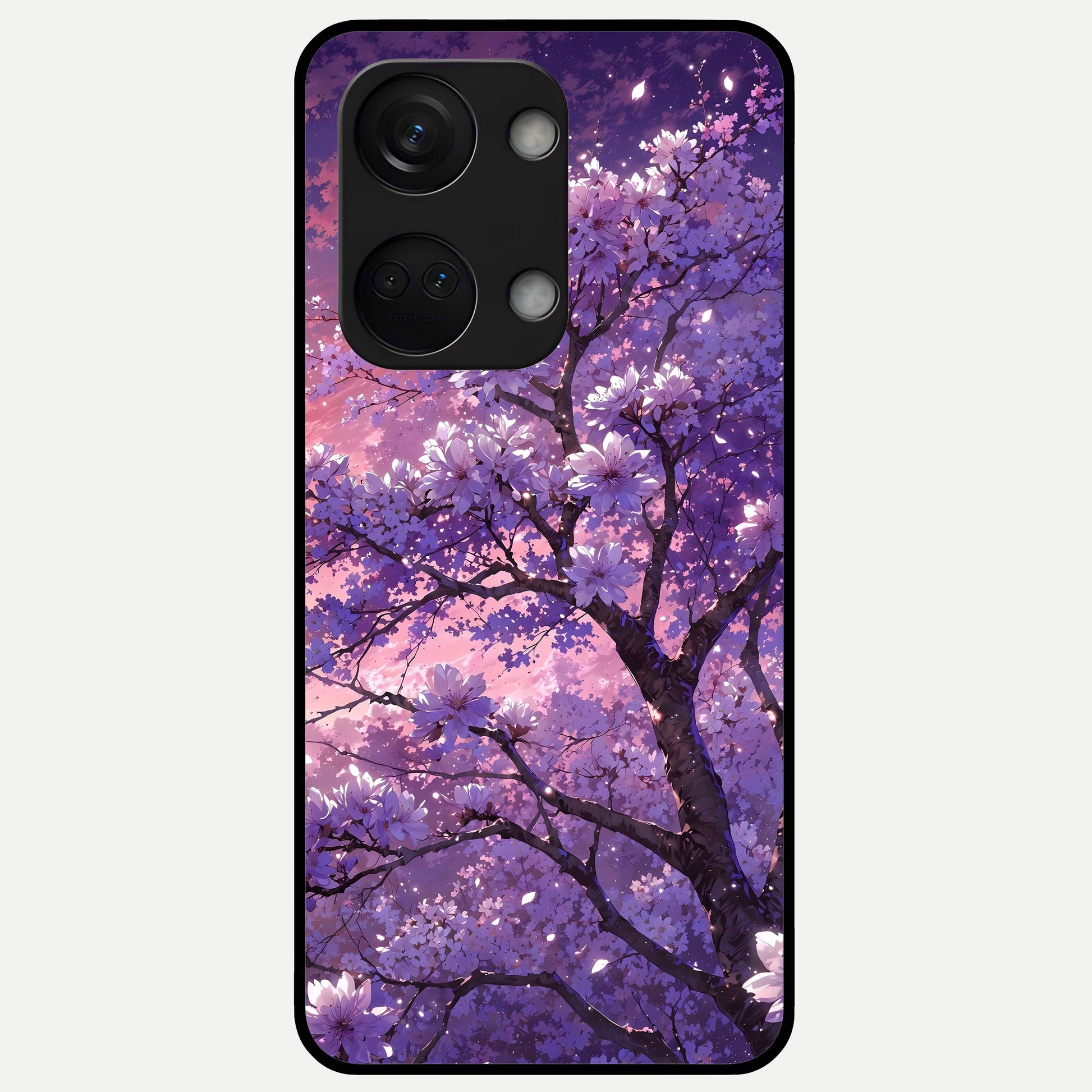  Blossom Tree Glass Case For Oneplus Nord 3 back cover – full design glossy printed glass finish