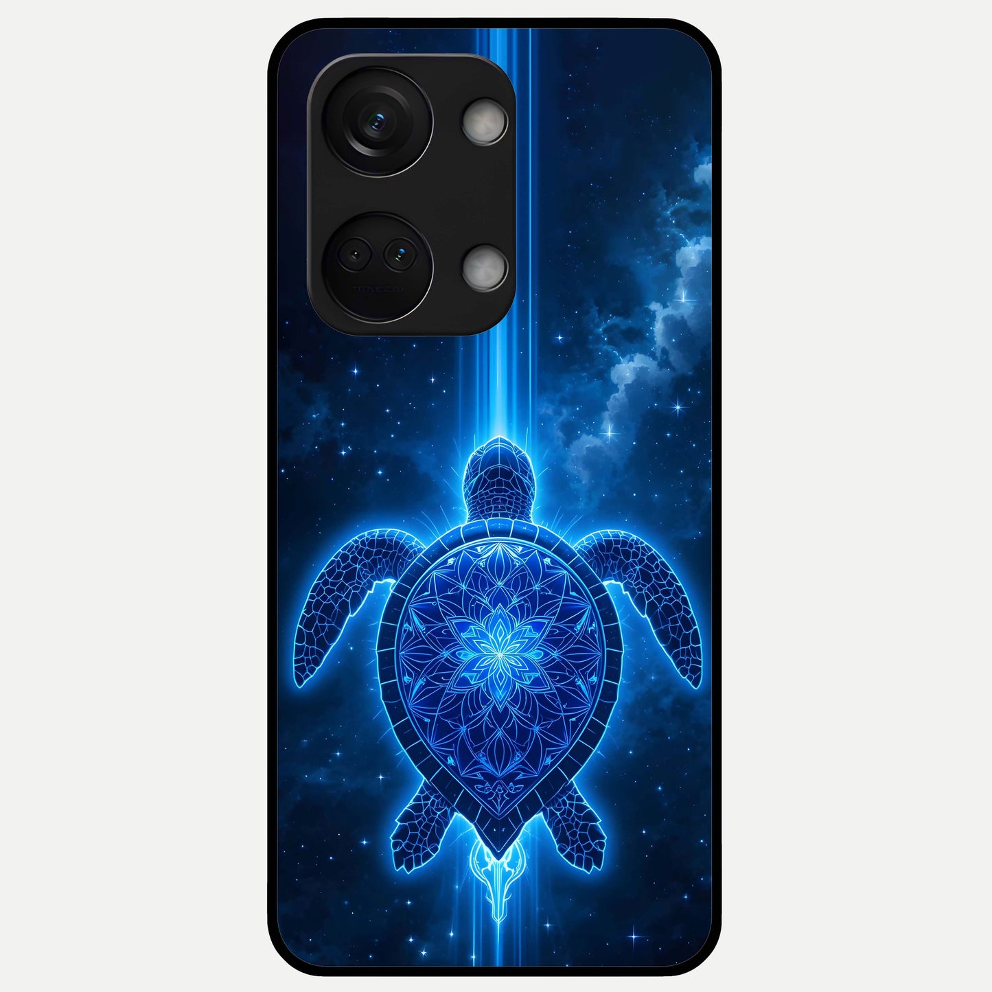  Blue Galaxy Turtle Glass Case For Oneplus Nord 3 back cover – full design glossy printed glass finish