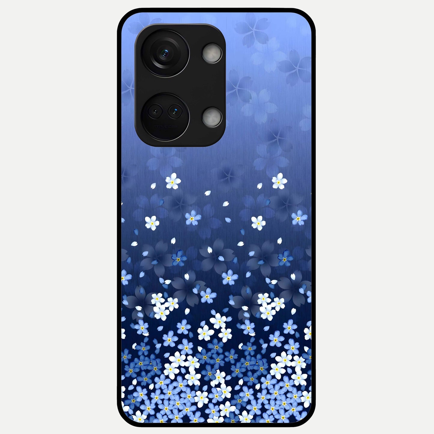  Blue Starry Glass Case For Oneplus Nord 3 back cover – full design glossy printed glass finish