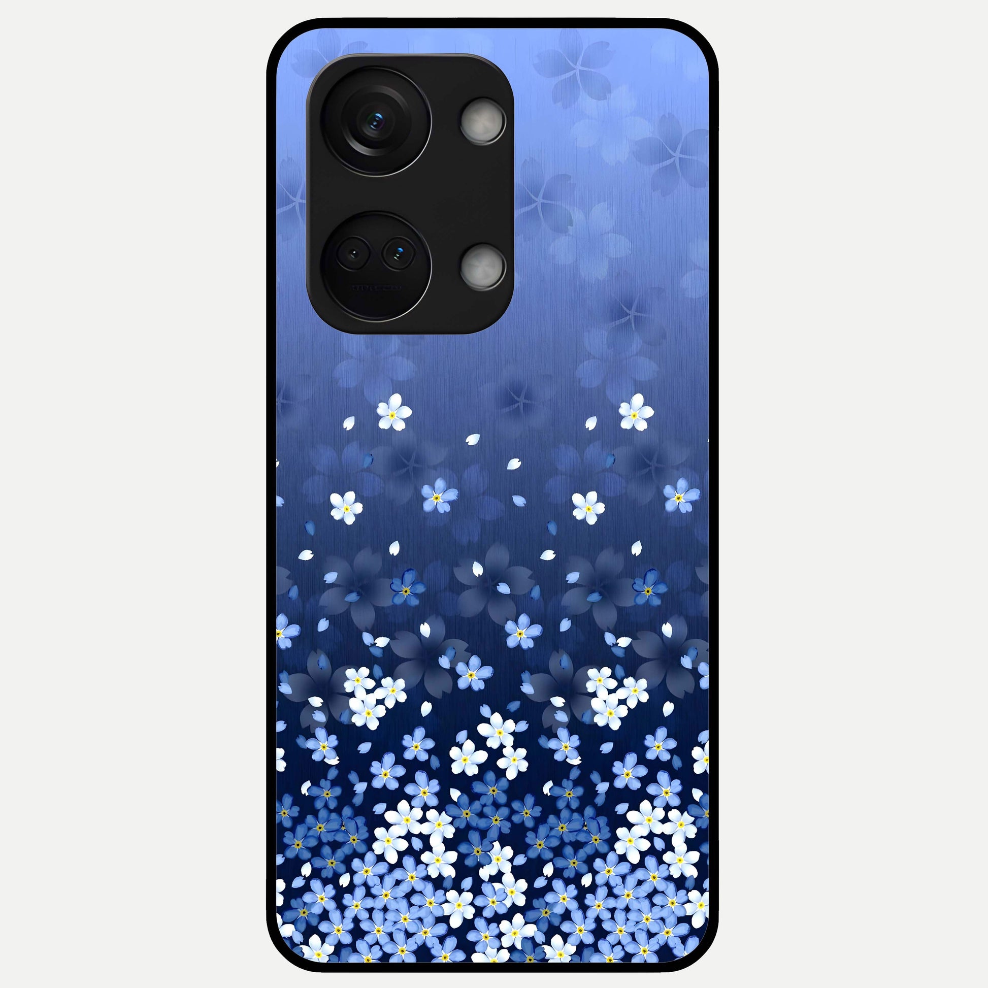  Blue Starry Glass Case For Oneplus Nord 3 back cover – full design glossy printed glass finish