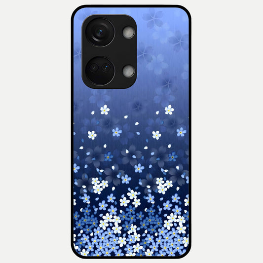  Blue Starry Glass Case For Oneplus Nord 3 back cover – full design glossy printed glass finish