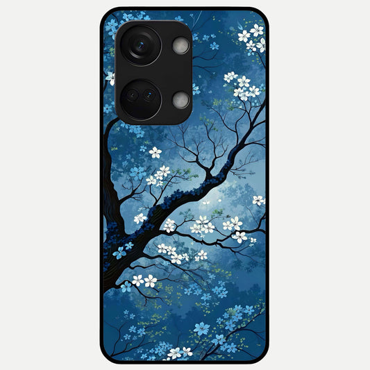  Blue Tree Serenity Glass Case For Oneplus Nord 3 back cover – full design glossy printed glass finish