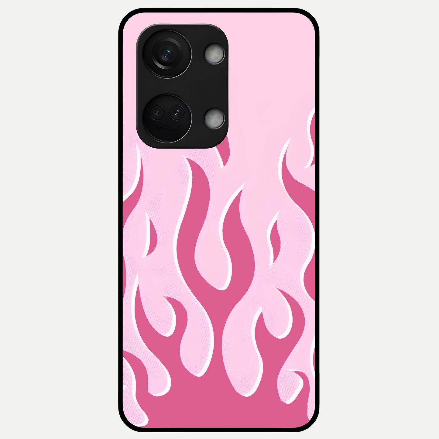  Blush Flame Energy Glass Case For Oneplus Nord 3 back cover – full design glossy printed glass finish