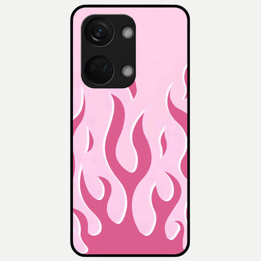  Blush Flame Energy Glass Case For Oneplus Nord 3 back cover – full design glossy printed glass finish