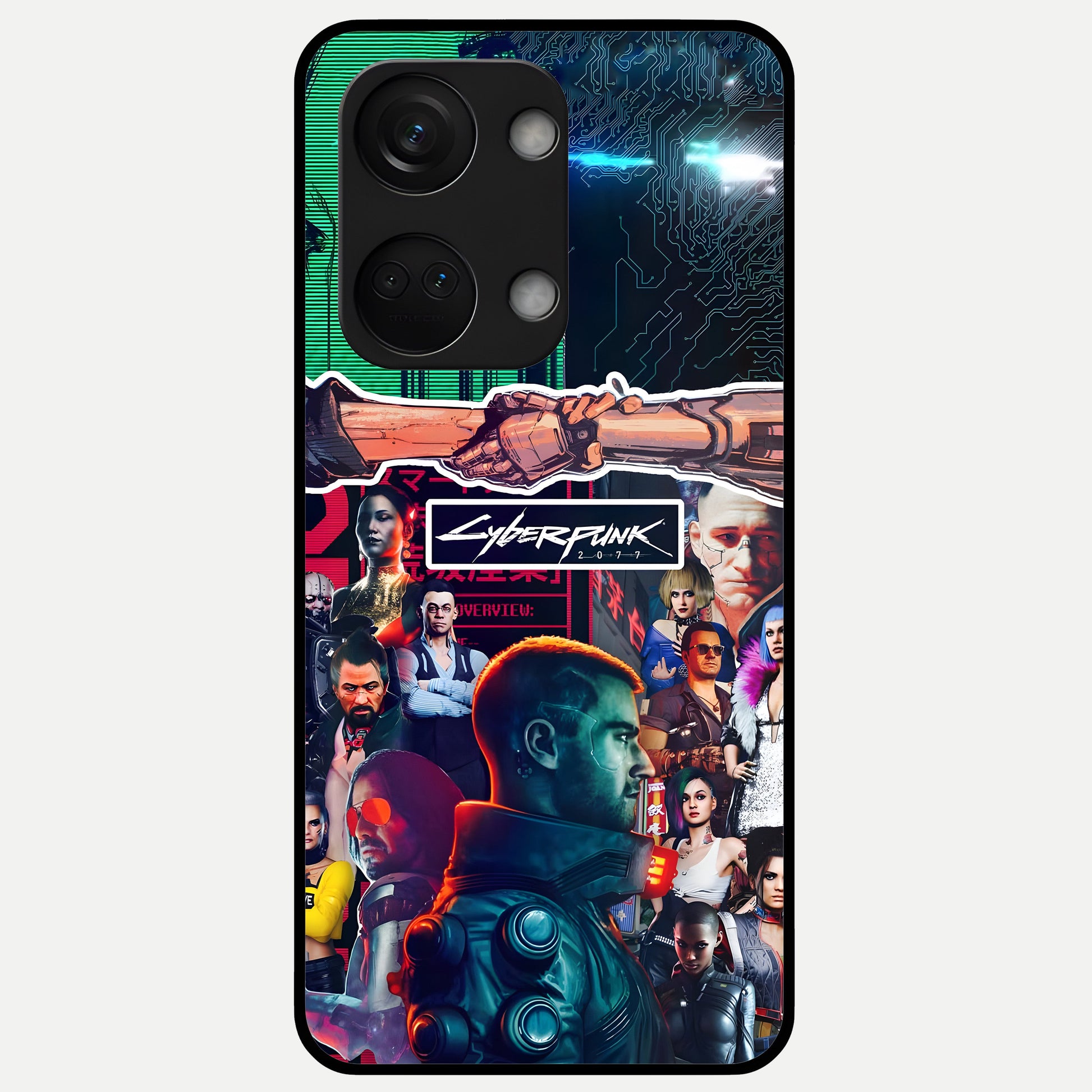  CYBERPUNK Legacy Glass Case For Oneplus Nord 3 back cover – full design glossy printed glass finish