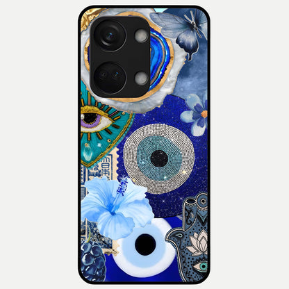 Celestial Blue Vision Glass Case For Oneplus Nord 3 back cover – full design glossy printed glass finish