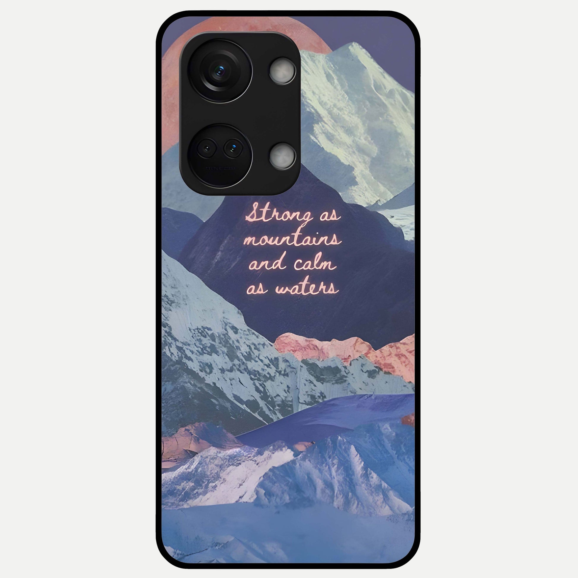  Celestial Mountain Calm Glass Case For Oneplus Nord 3 back cover – full design glossy printed glass finish