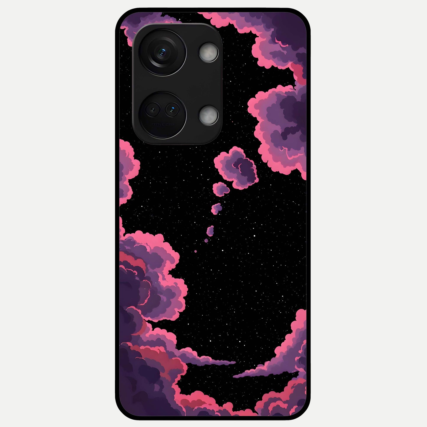  Cosmic Cloud Journey Glass Case For Oneplus Nord 3 back cover – full design glossy printed glass finish