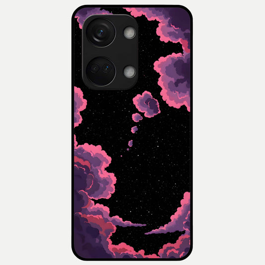  Cosmic Cloud Journey Glass Case For Oneplus Nord 3 back cover – full design glossy printed glass finish