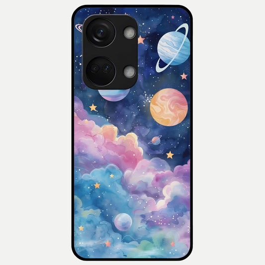  Cosmic Planet Dreams Glass Case For Oneplus Nord 3 back cover – full design glossy printed glass finish