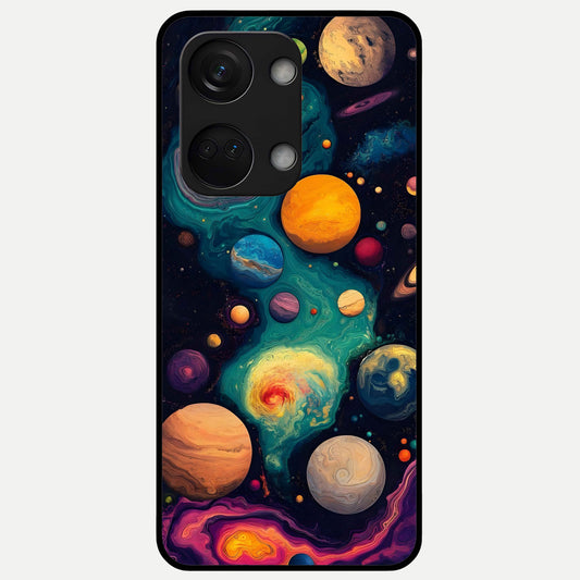  Cosmic Planet Journey Glass Case For Oneplus Nord 3 back cover – full design glossy printed glass finish