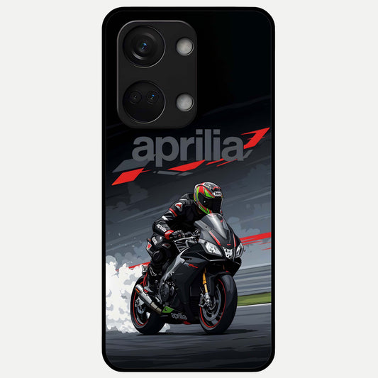  Dark Aprilla Glass Case For Oneplus Nord 3 back cover – full design glossy printed glass finish