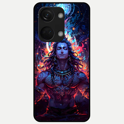  Divine Fire Shiv Glass Case For Oneplus Nord 3 back cover – full design glossy printed glass finish