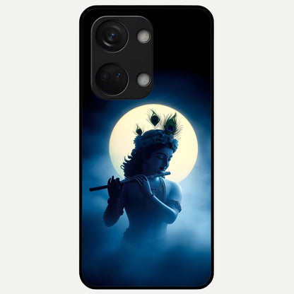  Divine Moon Flute Glass Case For Oneplus Nord 3 back cover – full design glossy printed glass finish