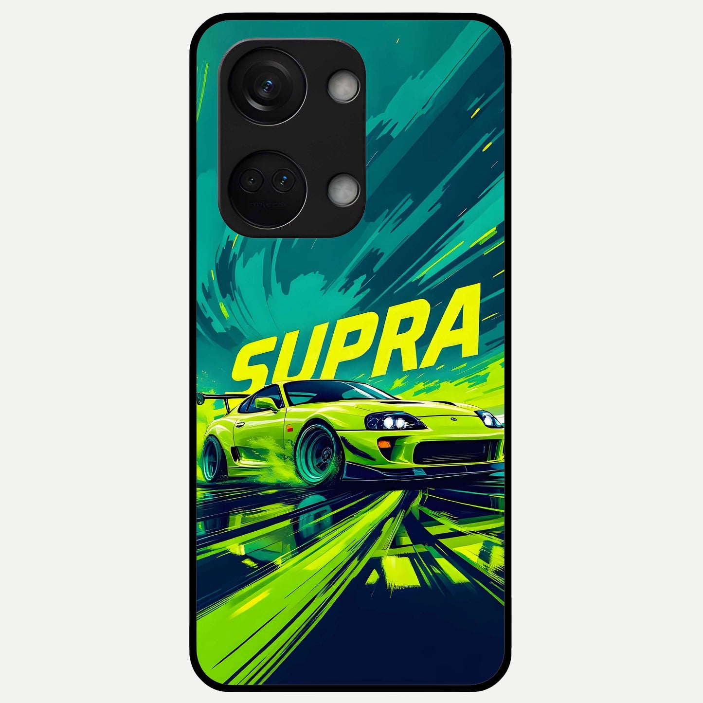  Electric Supra Thunder Glass Case For Oneplus Nord 3 back cover – full design glossy printed glass finish