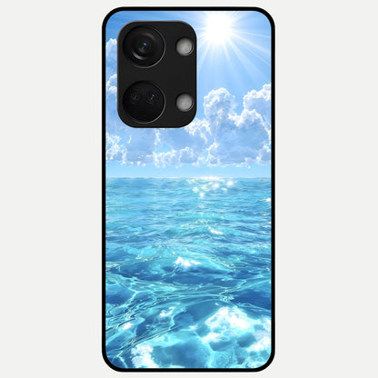  Endless Ocean Horizon Glass Case For Oneplus Nord 3 back cover – full design glossy printed glass finish